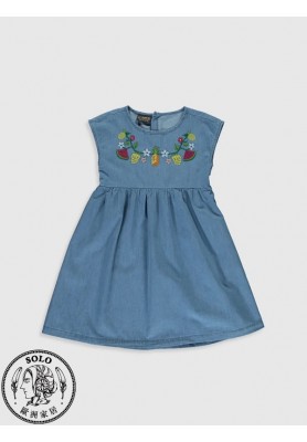 COTTON WOVEN DRESS - MEDIUM RODEO