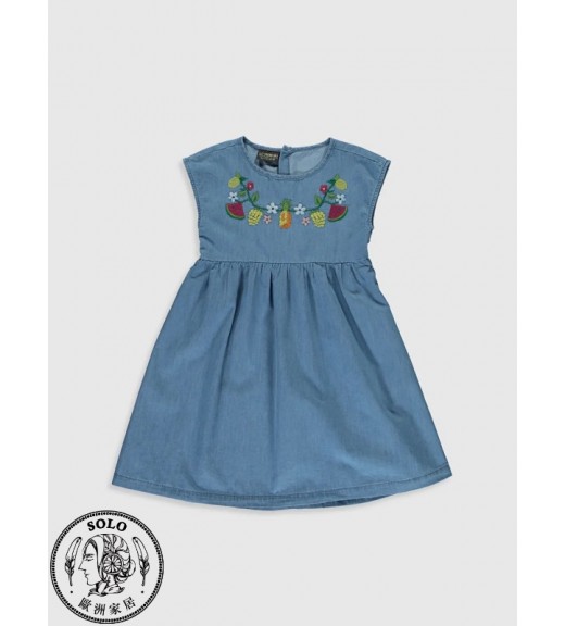 COTTON WOVEN DRESS - MEDIUM RODEO
