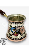 銅雕釉彩咖啡壺 700ml