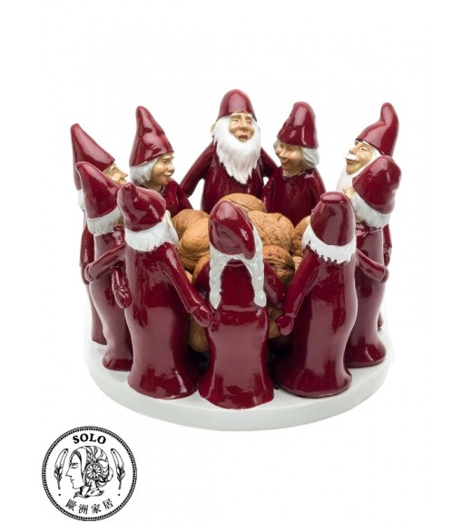 Ring of dancing Santas 7052, RED, 20.5x20.5x15CM