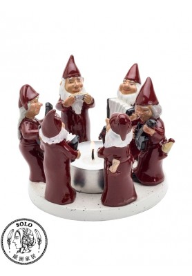 Ring Of "Rocking Santas" 7220, RED, 10x10x8CM