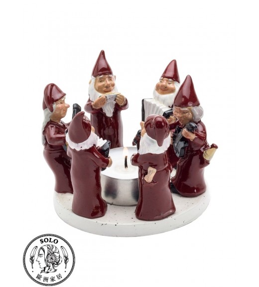 Ring Of "Rocking Santas" 7220, RED, 10x10x8CM