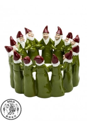 Santaring bowl 7443, GREEN, 22x22x13.5CM