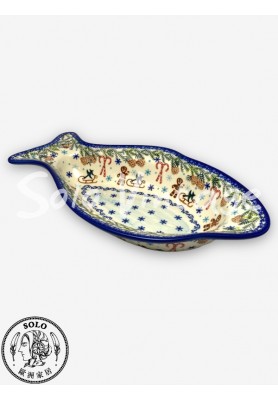 魚型深盤 35x20cm