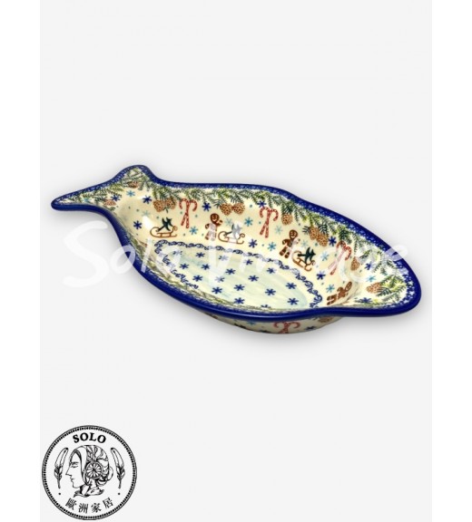 魚型深盤 35x20cm