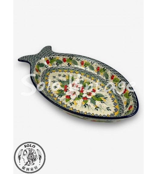 魚型盤 34x19.5cm