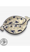 魚型分隔盤 23x15cm