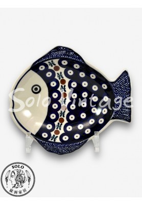 魚型盤 16x19cm
