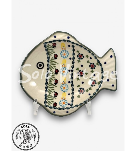 魚型盤 16x19cm