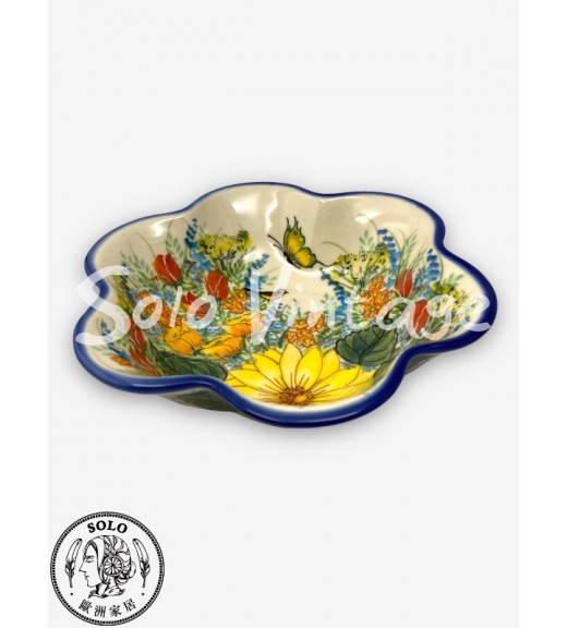 花型深盤 19x18cm