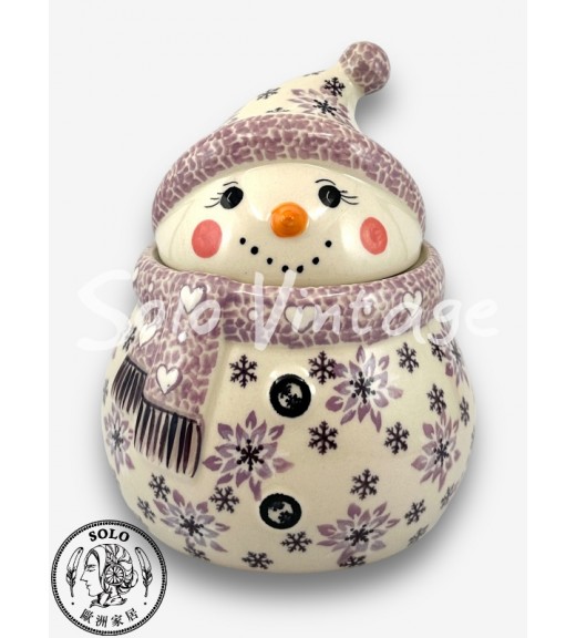 雪人收納罐 (大) 19cm
