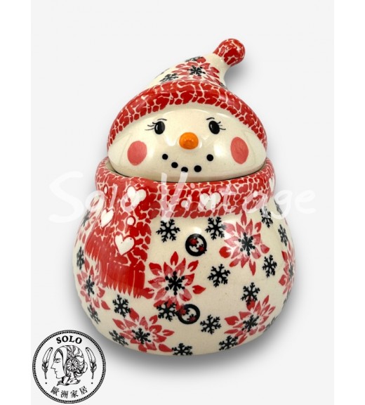 雪人收納罐 (小) 15cm