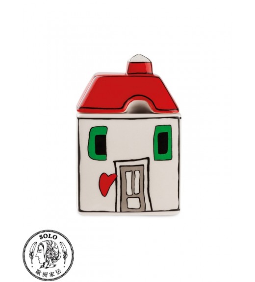 糖罐 歐式小屋系列 紅色 7X11