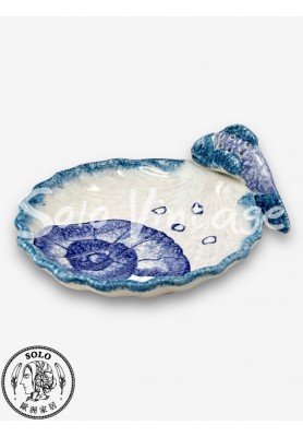 貝殼造型盤 19x17cm