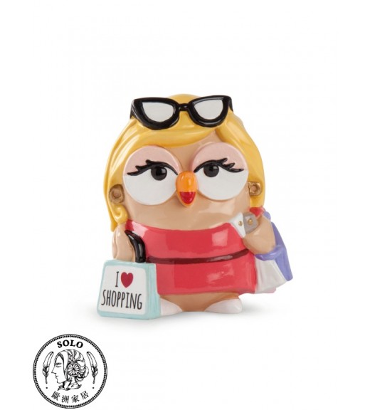 I LOVE SHOPPING存錢筒 GOOFI貓頭鷹陶偶系列 8X10