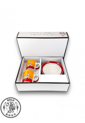 濃縮咖啡杯2件組 歐式小屋系列 紅色 100ML