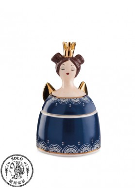 置物盒 皇后 玩偶系列 藍色 10X16cm