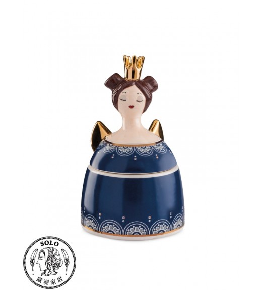 置物盒 皇后 玩偶系列 藍色 10X16cm