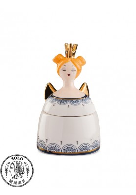 置物盒 皇后 玩偶系列 白色 10X16cm