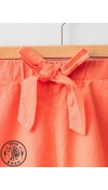 COTTON WOVEN SHORTS - CORAL