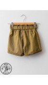 COTTON WOVEN SHORTS - KHAKI
