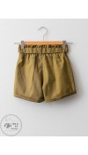 COTTON WOVEN SHORTS - KHAKI