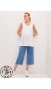 COTTON WOVEN TROUSERS  - MID RODEO