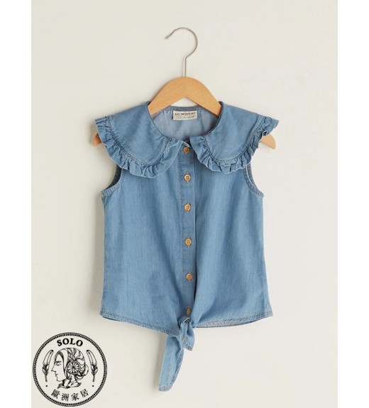 COTTON WOVEN BLOUSE - MEDIUM RODEO
