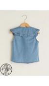 COTTON WOVEN BLOUSE - MEDIUM RODEO