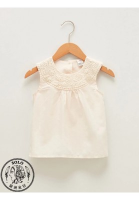 COTTON WOVEN BLOUSE - PALE PINK