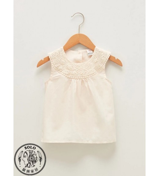 COTTON WOVEN BLOUSE - PALE PINK