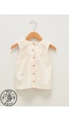 COTTON WOVEN BLOUSE - PALE PINK