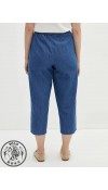 COTTON WOVEN CAPRIS - MID RODEO