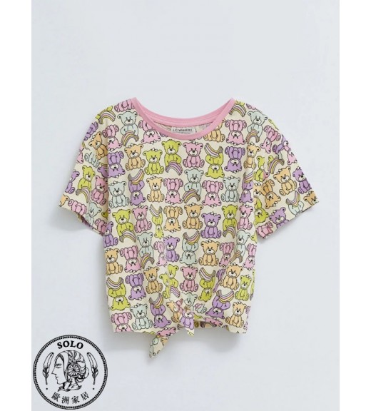 COTTON KNIT TSHIRT - MIX PRINTED