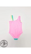 POLYESTER KNIT SWİMMİNG SUİT - PINK
