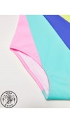 POLYESTER KNIT SWİMMİNG SUİT - PINK