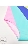 POLYESTER KNIT SWİMMİNG SUİT - PINK
