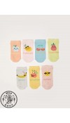COTTON KNIT SOCKS - LIGHT ORANGE