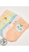 COTTON KNIT SOCKS - LIGHT ORANGE