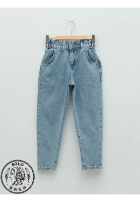 COTTON WOVEN TROUSERS  - ACID WASHED