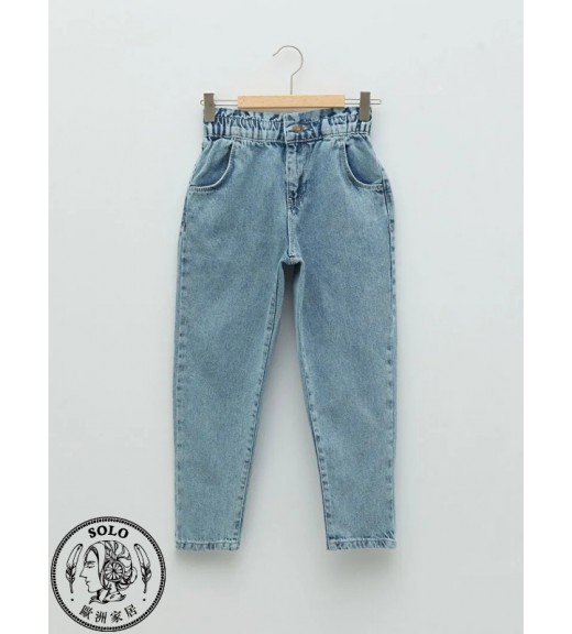 COTTON WOVEN TROUSERS  - ACID WASHED
