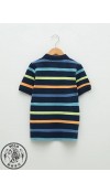 COTTON KNIT TSHIRT - NAVY STRIPED