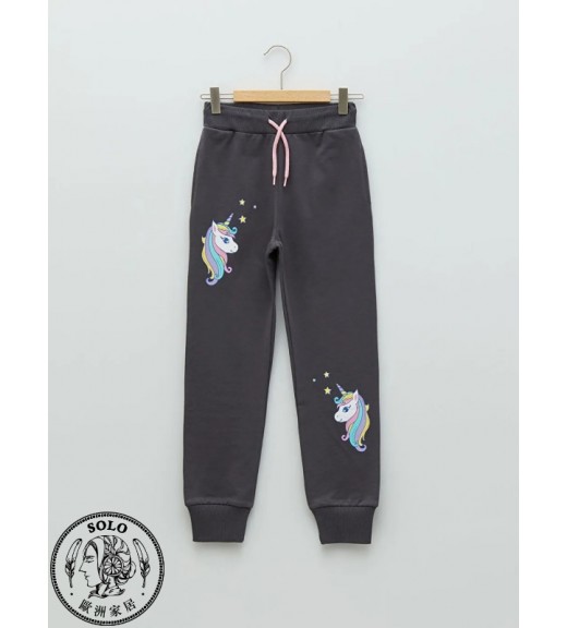 POLYESTER WOVEN TROUSERS - DARK GREY