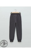 POLYESTER WOVEN TROUSERS - DARK GREY
