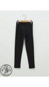 COTTON KNIT LEGGINGS - NEW BLACK