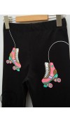 COTTON KNIT LEGGINGS - NEW BLACK
