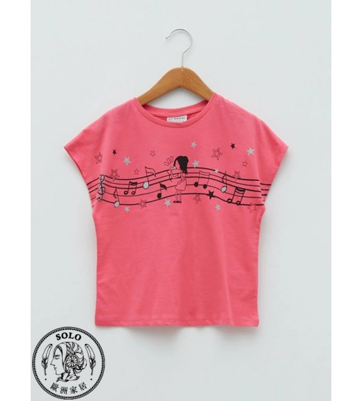 COTTON KNIT TSHIRT - MID PINK
