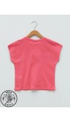 COTTON KNIT TSHIRT - MID PINK