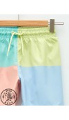 POLYESTER WOVEN SHORTS - MINT GREEN PRINT