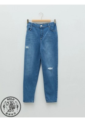 COTTON WOVEN TROUSERS  - MEDIUM RODEO